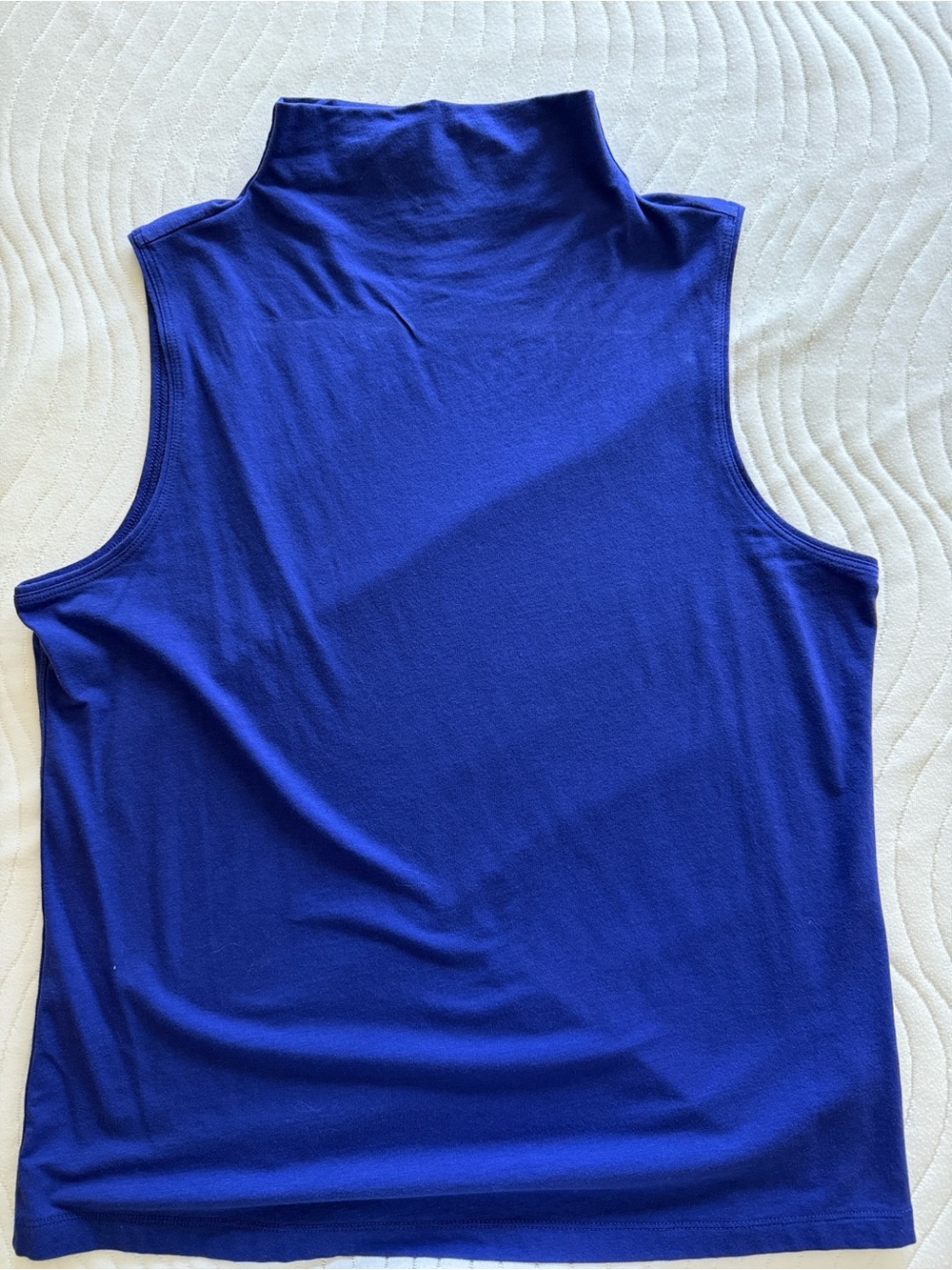 Athleta Sleeveless Mock Neck Tank in Vibrant Blue/Purple